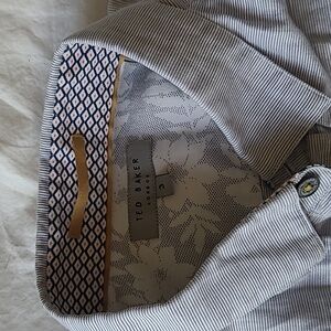 Ted Baker London Men’s Short Sleeve Button Down Dress Shirt Sz.3